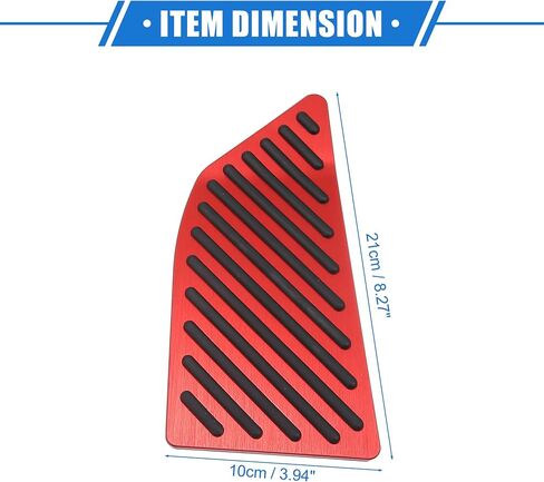 Car Foot Rest Pedal Cover Pad Compatible for Toyota Corolla 2019-2020, Antislip Aluminum Alloy Red in Saudi Arabia