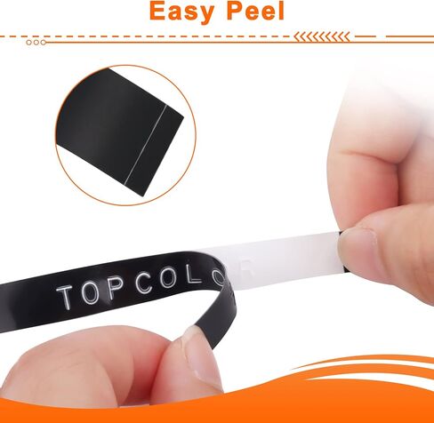 15 حزمة شريط ملصقات ثلاثي الأبعاد متوافق مع شريط ملصقات النقش Dymo 3/8 بوصة شريط بلاستيكي ذاتي اللصق لمنظم صانع الملصقات Xpress Pro 12965 12966 Office-Mate II 154000 in Kuwait