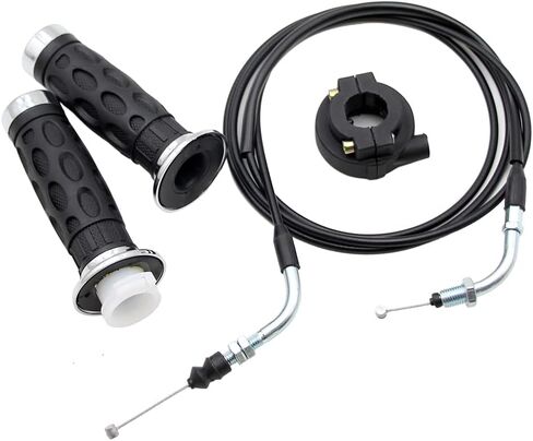 Throttle Twist Grip Set, PRO BAT, Universal Throttle Twist Grip Set with 82"/2080mm Scooter Throttle Cable for 50cc 80cc 125cc 150cc GY6 4 Stroke Scooter Motorcycle Moped ATV in Saudi Arabia