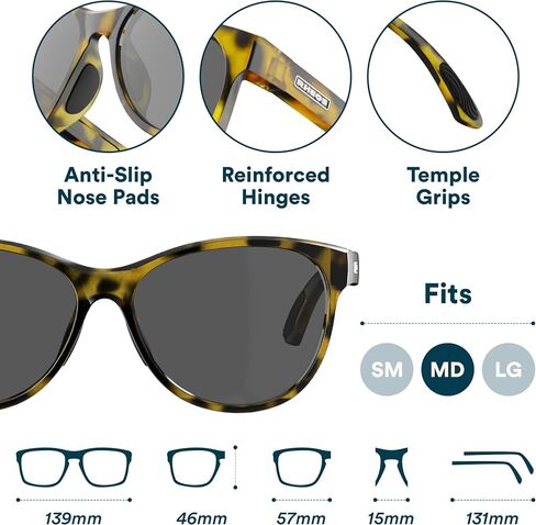Rheos Folly Floating Polarized Sunglasses | 100% UV Protection | Boating & Fishing | Water Sports | Anti-Glare in Saudi Arabia