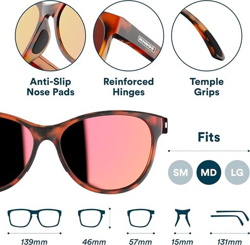 Rheos Folly Floating Polarized Sunglasses | 100% UV Protection | Boating & Fishing | Water Sports | Anti-Glare in Saudi Arabia
