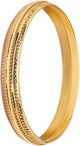 Traditional Indian Designer Stylish Self Design Amritsari Gold Colour Sikh Kada for Men in Saudi Arabia