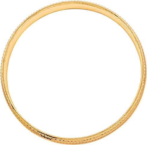 Traditional Indian Designer Stylish Self Design Amritsari Gold Colour Sikh Kada for Men in Saudi Arabia