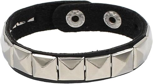 Choistily 3pcs الأساور الجلدية للنساء الرجال رصع الشرير الكفة سوار القوطية مسمار الأساور روك القوطي أساور لراكبي الدراجات النارية هالوين حزب الملحقات in Kuwait