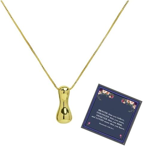 Bubble Letter Necklace Gold For Women, Balloon Initial Alphabet Pendant Polished 18k Gold Plated Puffy Name Statement Teen Girls Gift Jewelry in Saudi Arabia
