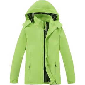 Women's Lightweight Rain Jacket with Hood, Waterproof Travel Jacket