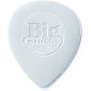 JIM DUNLOP 445P1.0 Nylon Big Stubby, Light Gray, 1.0mm, 6/Player's Pack
