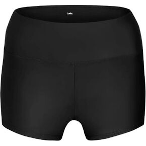 KNIX Leakproof Hip Hugger Swim Bottom, Black, Medium