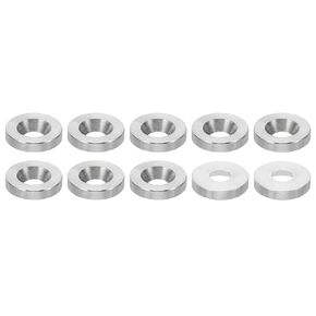 PATIKIL M4 Finish Countersunk Washer, 30pcs 13mm Dia. 3mm Tall Solid 304 Stainless Steel CNC Finish Cup Washer Flat Screw Head Gasket for Construction