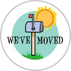 Stonehouse Collection We've Moved Envelope Seals - 1.2" New Address Stickers - 144 Stickers - USA Made