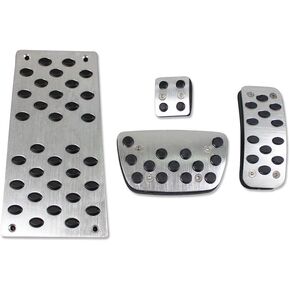 For Toyota Highlander 2013 2014 2015 2016 2017 2018 2019 Drill-Free Aluminum Foot Rest Fuel Accelerate Brake AT Pedals