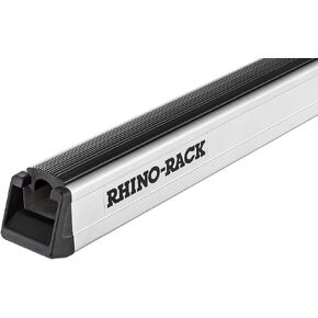 Rhino-Rack Heavy Duty Bar Lightweight Extruded Structural Grade Aluminum (6061 T6) for Outstanding Carrying Capacity, Durability & Longetivity, Perfect for Pickup Trucks, SUV's, & Cap/Topper, One Bar