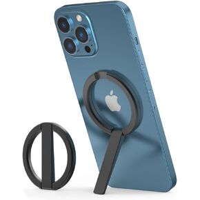 Magnetic Phone Ring Holder Stand for iPhone 13/12 Mini/Pro/Pro Max Magsafe Accessories, Magnetic Collapsible Phone Desk Holder, Removable Mag Safe Phone Desk Holder