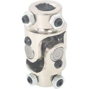 WFLNHB Universal 3/4 DD x 3/4 DD Chrome Steering U Joint Replacement for Grinding Machines Automotive Part Levelers Automated Partking Lifts