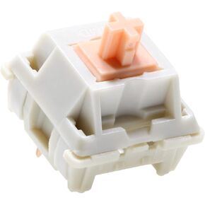 KPREPUBLIC MMD Cream Switch V4 Linear Switch RGB SMD 5pin 45g 55g for Gaming Mechanical Keyboard POM Milk White MX Stem for BM60 BM65 87 (MMD Cream Switch x90)
