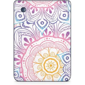 Carbon Fiber Tablet Skin Compatible with Kobo Clara 2E (2022) - Vibrant Mandala - Premium 3M Vinyl Protective Wrap Decal Cover - Easy to Apply | Crafted in The USA by MightySkins
