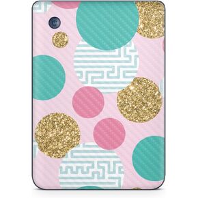 Carbon Fiber Tablet Skin Compatible with Kobo Clara 2E (2022) - Golden Bubbles - Premium 3M Vinyl Protective Wrap Decal Cover - Easy to Apply | Crafted in The USA by MightySkins