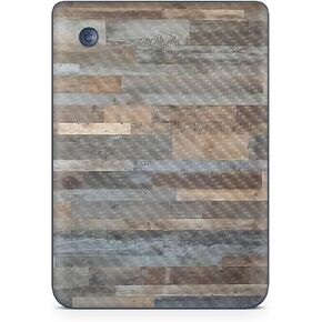 Carbon Fiber Tablet Skin Compatible with Kobo Clara 2E (2022) - Gray Wood - Premium 3M Vinyl Protective Wrap Decal Cover - Easy to Apply | Crafted in The USA by MightySkins