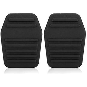 Brake Pedal Pad, Keenso 1Pair Rubber Auto Clutch Pedal Cover Black Car Clutch Pedal Pads