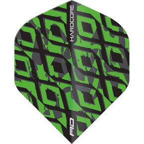 RED DRAGON Hardcore Radical Dart Flights - 4 Sets Per Pack (12 Dart Flights in Total)