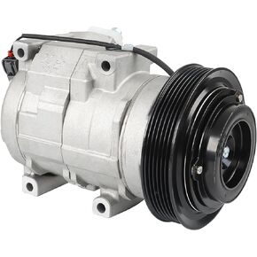 WFLNHB AC Compressor & A/C Clutch, A/C Ports 6 Grooves Replacement for Acura MDX 3.5L 2003-2006 Honda Odyssey Pilot Ridgeline 3.5L 2005-2008 CO 10736C 97307 97307