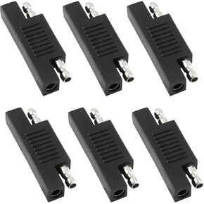 6 Pack SAE Polarity Reverse Adapter Connector, SAE Quick Disconnect Plug Adapter for SAE to SAE Extension Cable, Solar Panel Battery Power Charger