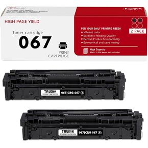 067 Toner Cartridge 2-Pack Replacement for Canon 067 CRG-067 CRG067 Toner Compatible with Canon MF654Cdw MF656Cdw MF653Cdw LBP632Cdw LBP633Cdw Printer Ink.(2 Black)