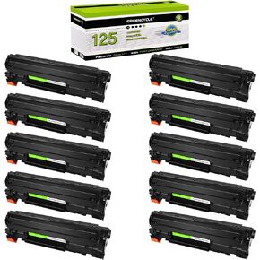 greencycle Compatible Toner Cartridge Replacement for Canon 125 CRG-125 C125 3484B001AA to use with ImageClass LBP6030w LBP6000 ImageClass MF3010 Laser Printer (Black, 4 Pack)