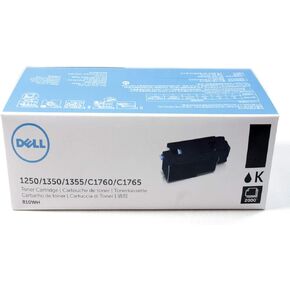 خرطوشة حبر Dell 810WH 1250 1350 1355 C1760 C1765 (أسود) في عبوة البيع بالتجزئة، مقاس واحد in Kuwait
