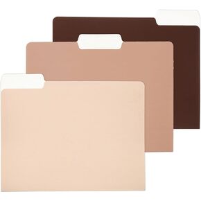 Y YOMA 6 Pack Extra Capacity File Folders Letter Size Accordion Decorative File Folder Cute Pretty Colored Filing Folder File Organizers for Office School Home Desktop with 1/3-Cut Tab, Morandi Color