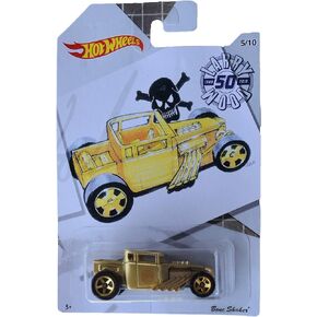 Hot Wheels Bone Shaker 5/10 [Gold], Larry Wood 50th Anniversary