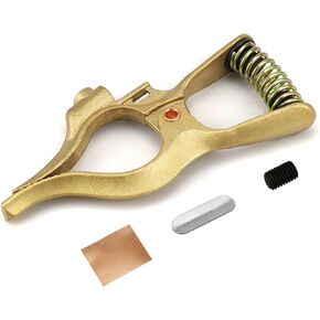 300-Amp T-Style Welding Ground Clamp Brass
