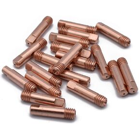 20pk Contact Tip .023'' & 0.6mm M6x25mm Copper Accessory for MB-15AK MIG/MAG Welding Torch