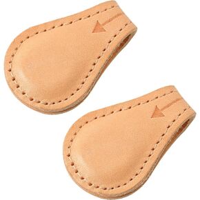 Magnetic Leather Bookmarks Book Marks for Reading Women Men Book Lovers Readers (Beige)