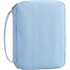 Bible Covers for women, Bible Case, Bible Bag with Top Handle, Stripe Bible Bag Proteceive Book Case, Bible carrying Church Bag for Christian Gifts(Pink)