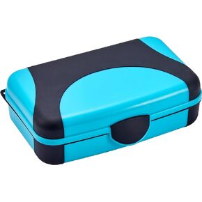 It's Academic Hard Pencil Case, Durable Plastic Pencil Box, Kid-Friendly Design, Pink & Blue