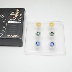Linsoul Tangzu Tang Sancai Wide Bore Silicone Eartips for in Ear Earphones, Replacement Earbuds Tips (S, 3 pairs)
