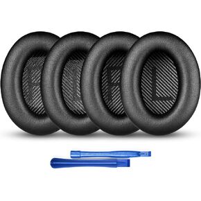 (زوجان + 2 أدوات تثبيت) وسائد أذن بديلة لسماعات Bose Quietcomfort 35 QC25 QC15 Ae2 SoundLink، وسائد أذن ناعمة من إسفنج الذاكرة لسماعات Bose، سمك مريح in Kuwait