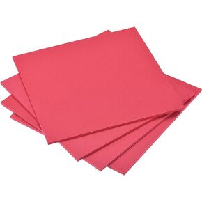 uxcell Red EVA Foam Sheets 10 x 10 Inch 5mm Thickness for Crafts DIY Projects, 4 Pcs