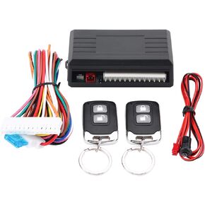 Car Keyless Entry System, Remote Car Door Lock Kits Universal Vehicle Central Locking Remote Control Set with Hardwired Control Box 2 Key Fobs for Car Truck Versatile Automotive Security Supplies
