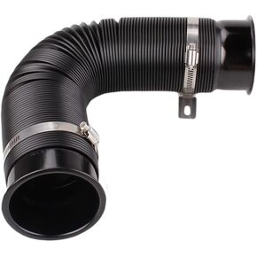 Air Intake Pipe 3" Turbine Intake Pipe Cold Air Intake Pipe 76MM 3inch Adjustable flexible hose Car Cold Air Turbo Intake Inlet Pipe Universal Cold air intake filter (Red)