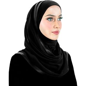 Middle Eastern Mall Kuwaiti Hijab Instant Head Scarf for Women