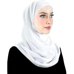 Middle Eastern Mall Kuwaiti Hijab Instant Head Scarf for Women