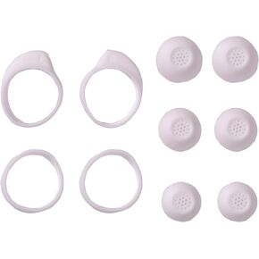 Replacement Eartips and Wingtip Earbuds Ear Tips for Samsung Galaxy Buds FE Headphones Fit in Case Ear Tips,5 Pairs (Graphite)