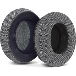 HM5 Upgrade Ear Pads Replacement Memory Foam Compatible with Audio-Technica M40X M50 M50X MSR7 Earpads Fostex T50RP / MDR 7506 / Hyperx Cloud Alpha Headset Ear Cushions Muffs-Gray Flannel