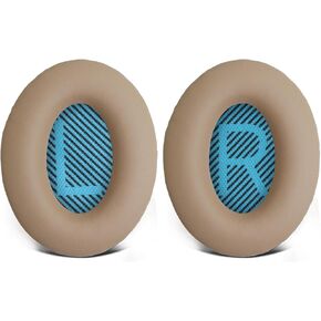 Replacement Ear Pads for Bose QuietComfort 35 35 II 15 25(qc 35 25 15/QC35 ii), Headphone Ear Covers, High Density Memory Cotton, Soft Leather, Adaptive Noise Isolation Headphones Pads Cushions