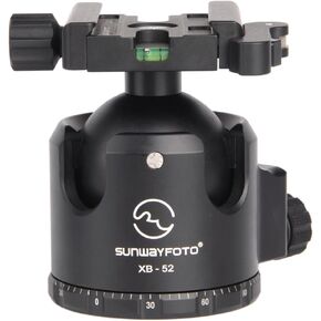 SUNWAYFOTO XB-52DL Tripod Ball Head w Arca Compatible Duo Lever Screw Clamp Low Profile 132lb Max Load