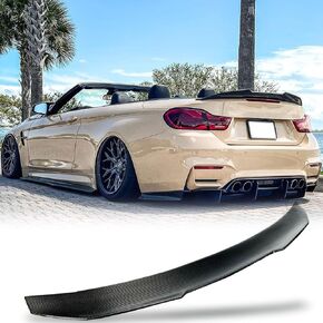 MCARCAR KIT Carbon Fiber Trunk Spoiler for BMW 4 Series F33 428i 435i 440i F83 M4 Convertible 2014-2020 Rear Boot Lid Highkick Wing Lip Factory Outlet (Style B)