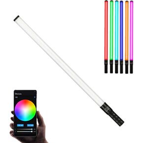 LS-800C 36W RGB مصباح فيديو LED محمول باليد، مع بطارية مدمجة قابلة لإعادة الشحن 44WH والتحكم في التطبيق، قابل للتعديل 2800K-8000K (98 سم) in Kuwait