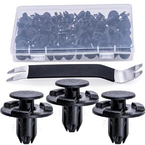 Rexka 51pcs Fender Liner Cowl Grille Bumper Under Cover Clip Push-Type Retainer for Nissan Infiniti 01553-05933 01553-05323 370Z 350Z Altima GT-R Juke Leaf Murano Quest Q50 - Trim Panel Body Remover